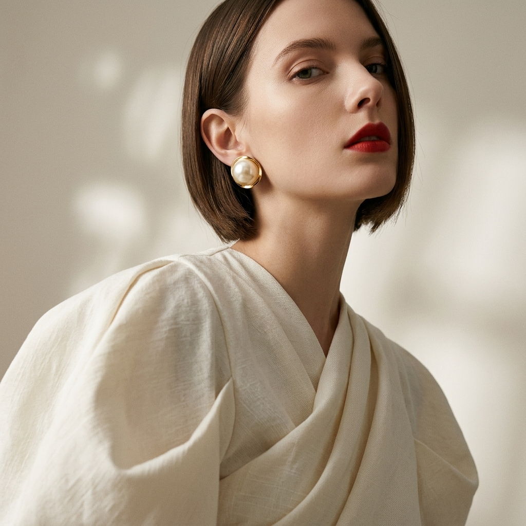 Bubble Pearl Studs Ostella Shells