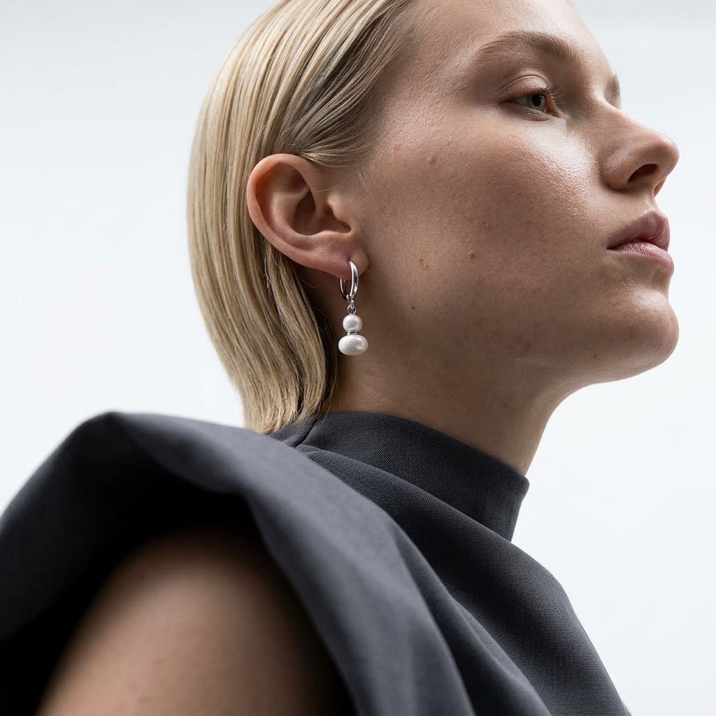 Sonja Huggie Hoops Ostella Shells