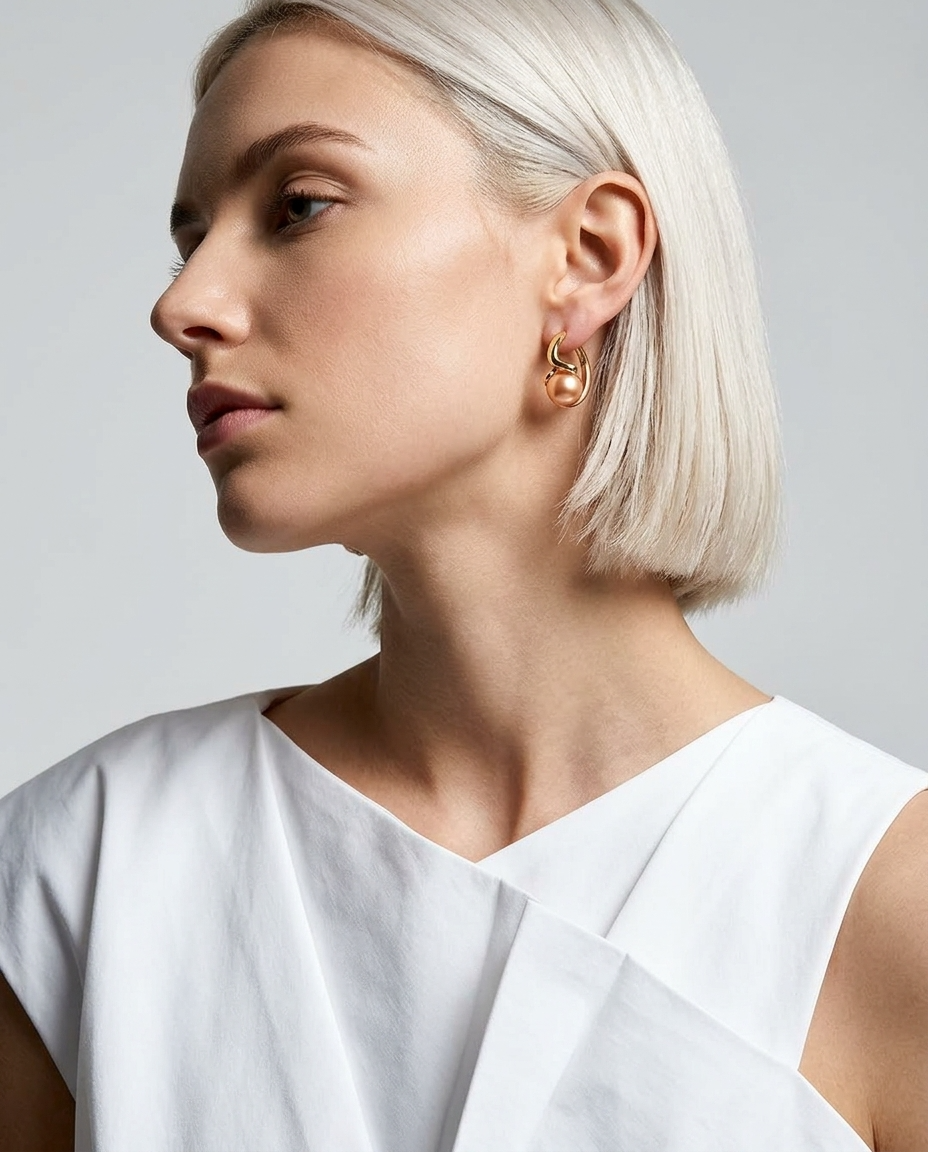 Dove Pearl Earrings Ostella Shells