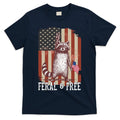 Feral But Free Raccoon July 4th Patriotic For Family T-Shirt Mood Vibes Tees - Express Your Mood, Wear Your Style