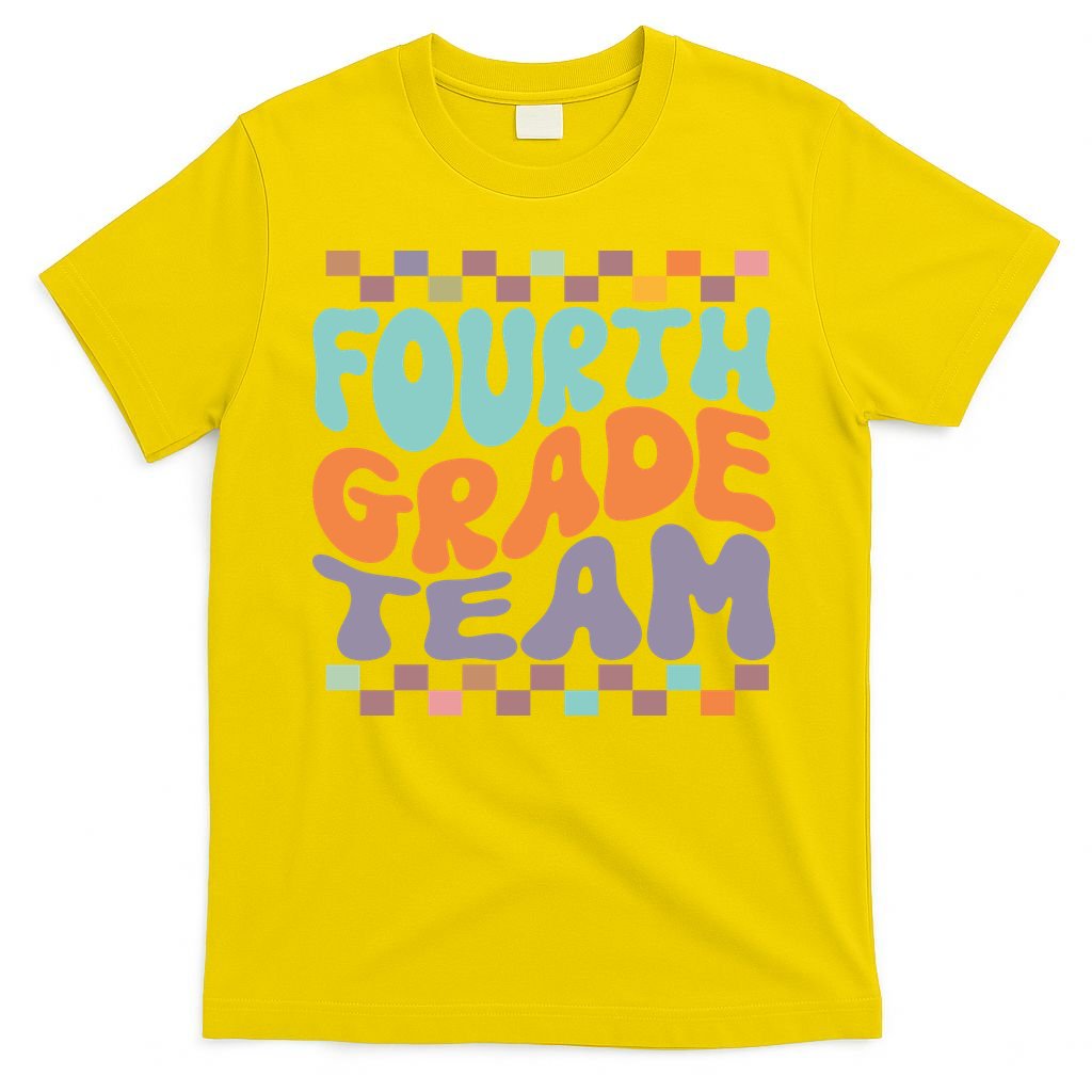 Fourth Grade Team Teacher Student Back To School 4th Grade Gift T-Shirt Mood Vibes Tees - Express Your Mood, Wear Your Style