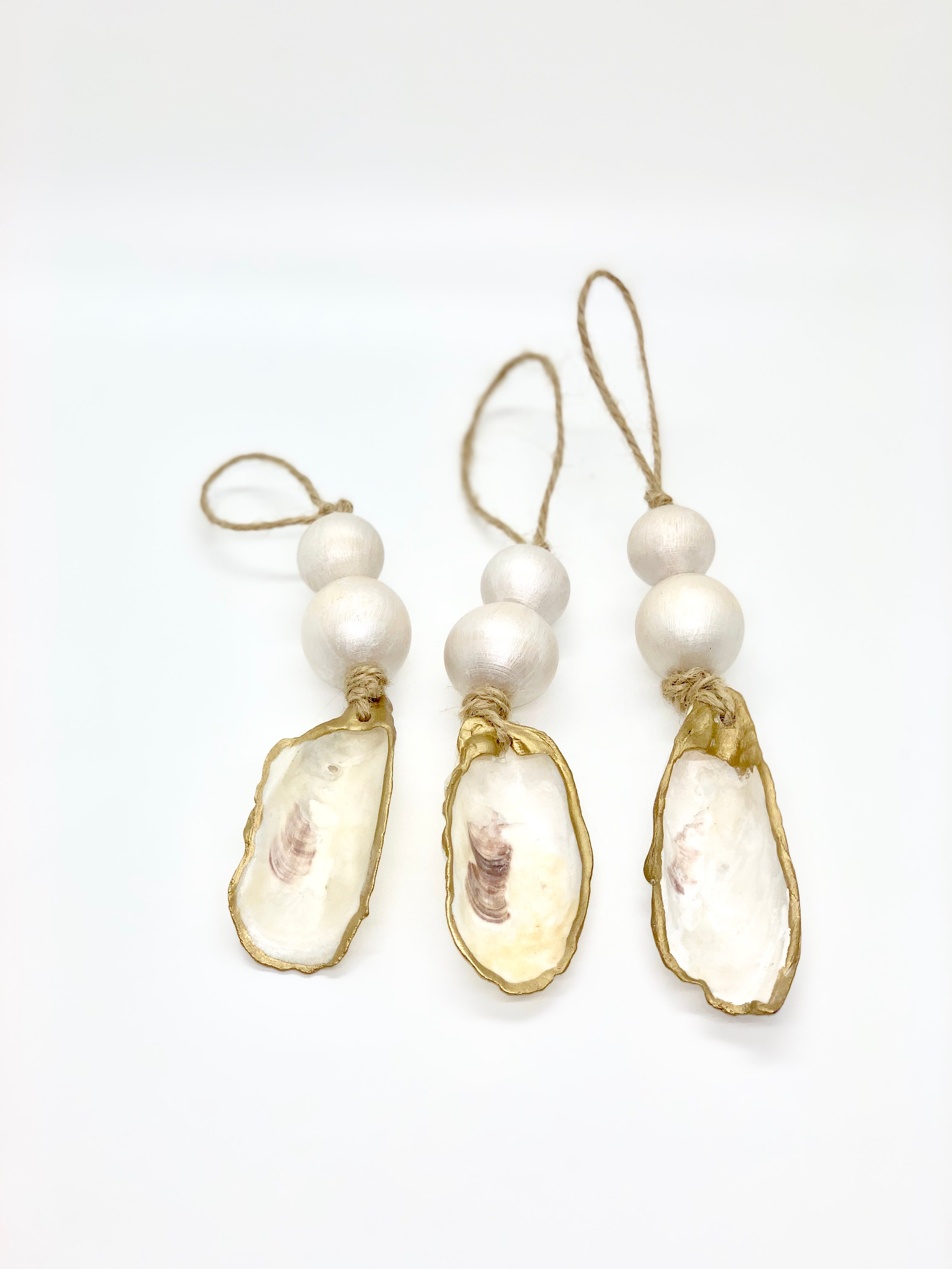 Hint of Pearl Ornaments (Set of 3)