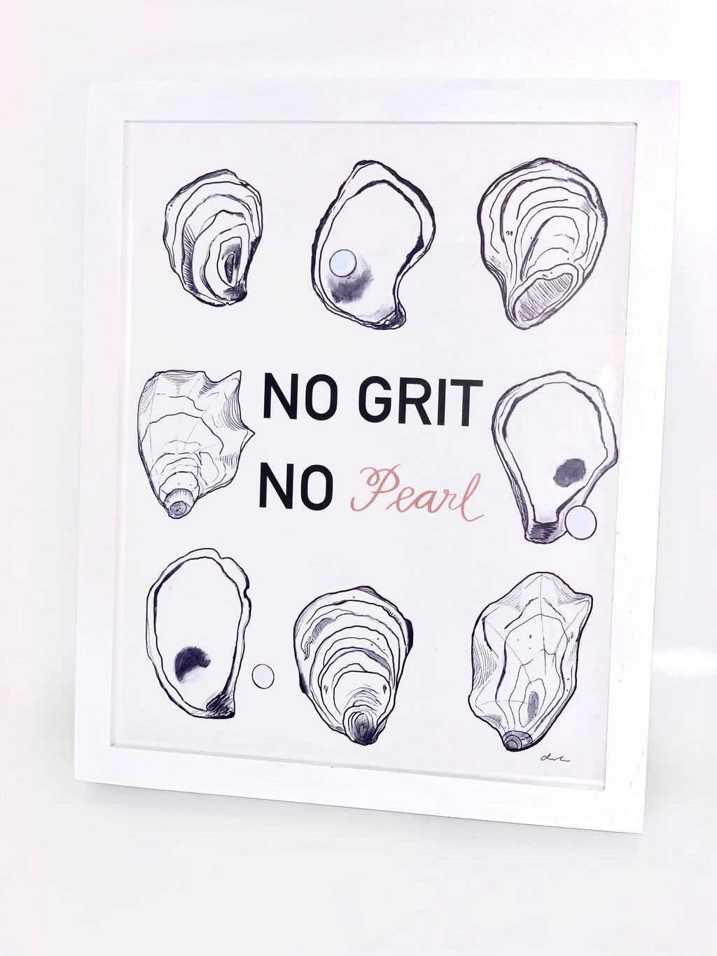 No Grit No Pearl 8x10 Print