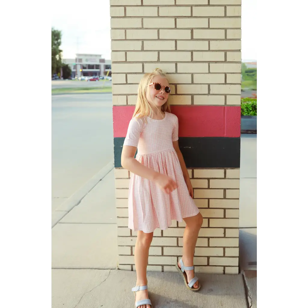 Gingham All Day Twirl Dress
