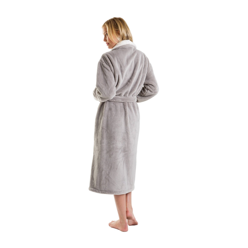 Cloud Soft Sherpa Fleece Robe Pure Fiber