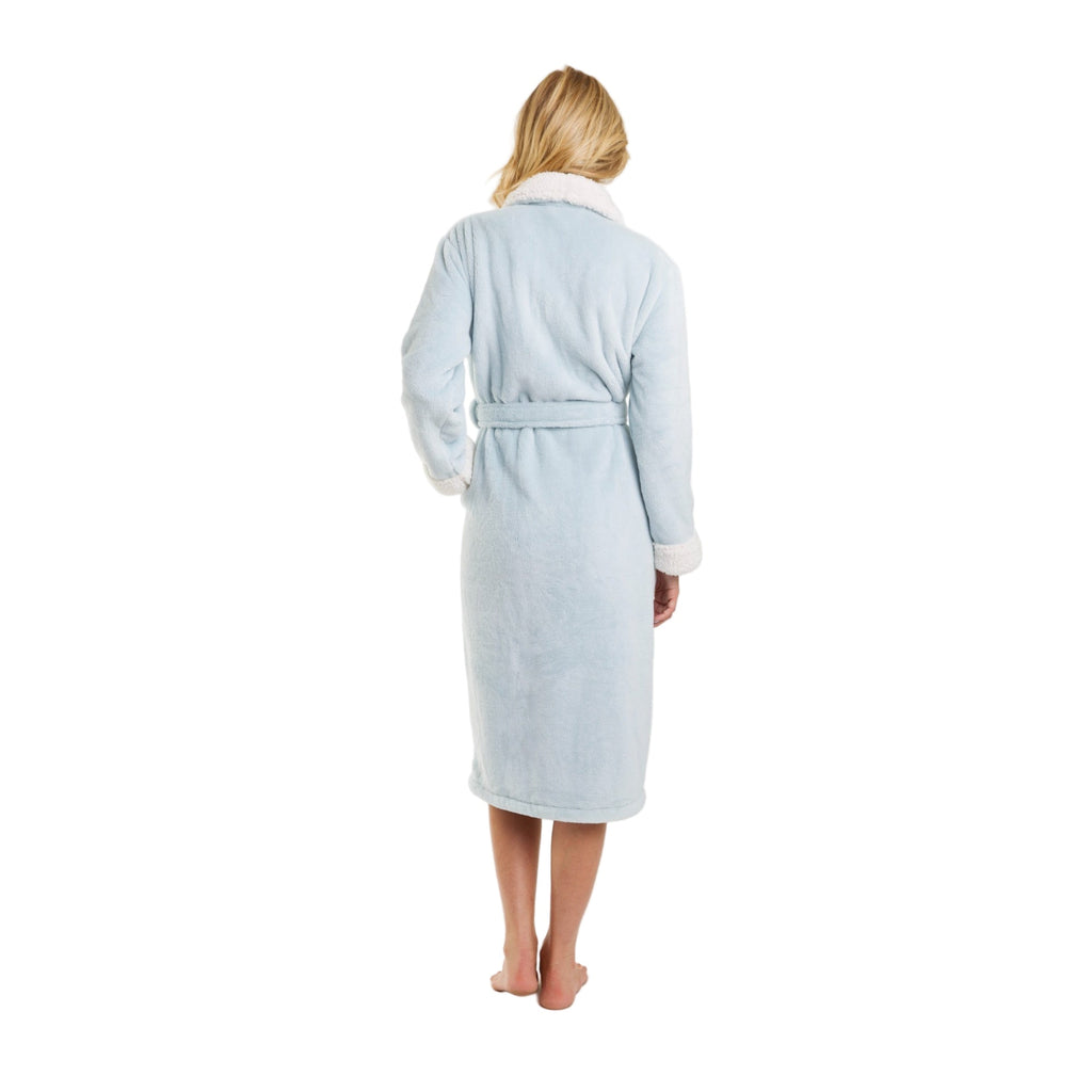 Cloud Soft Sherpa Fleece Robe Pure Fiber