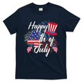 Happy 4th Of July Patriotic American Flag USA T-Shirt Mood Vibes Tees - Express Your Mood, Wear Your Style