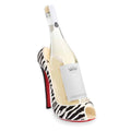 High Heel Zebra Print Wine Bottle Holder Sister.ly Drinkware