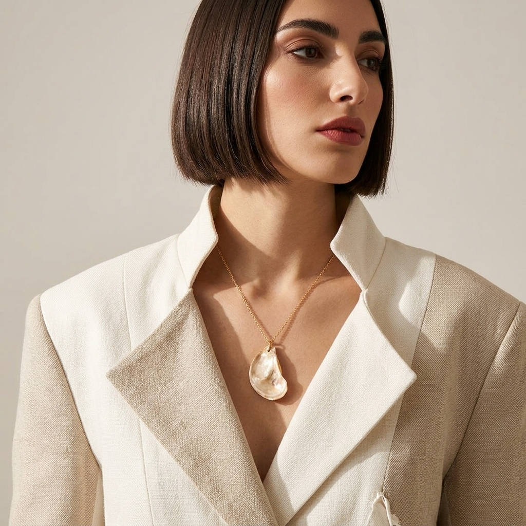 Lou Pendant Necklace Ostella Shells