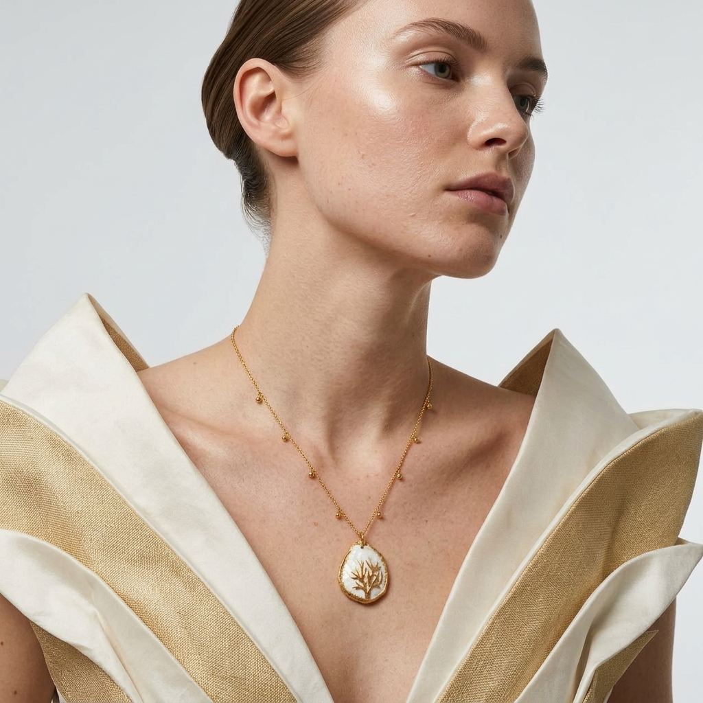 Autumn Pendant Necklace Ostella Shells