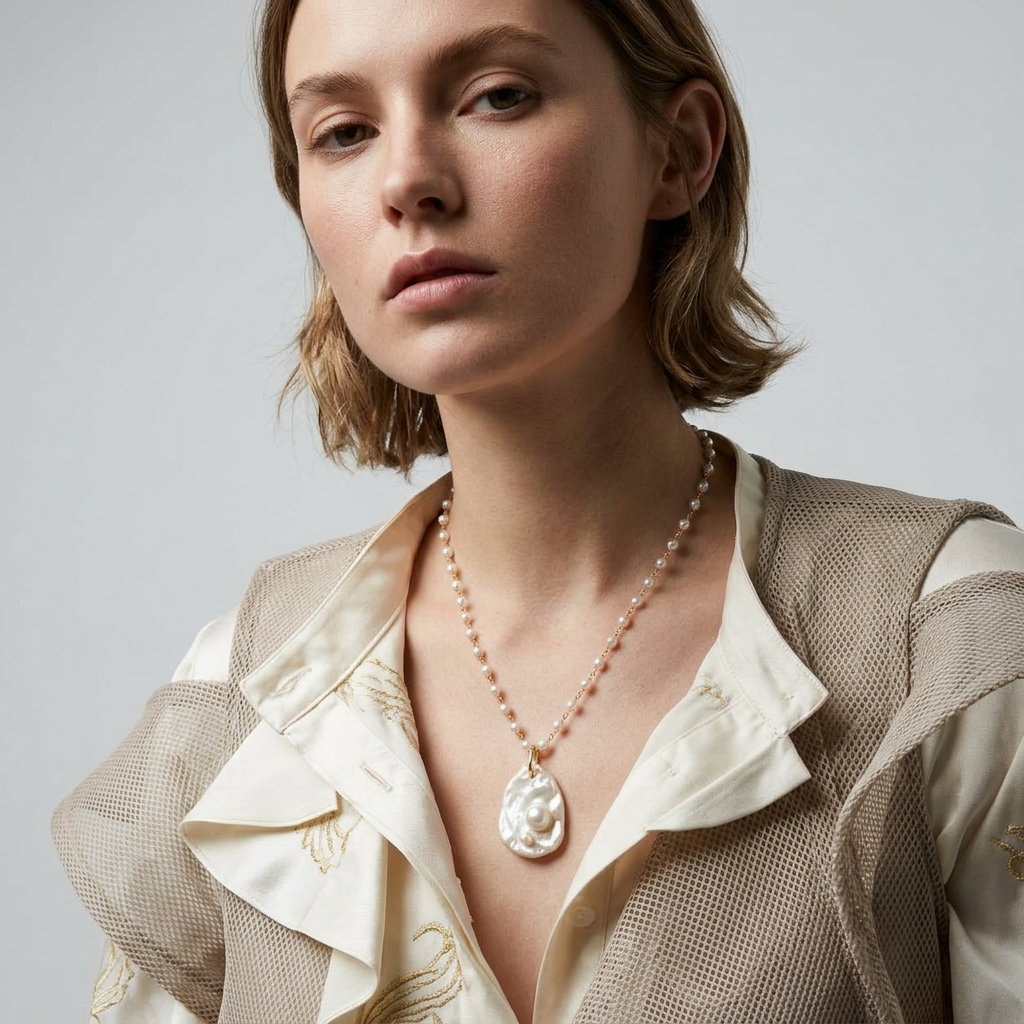 Domenica Pendant Necklace Ostella Shells