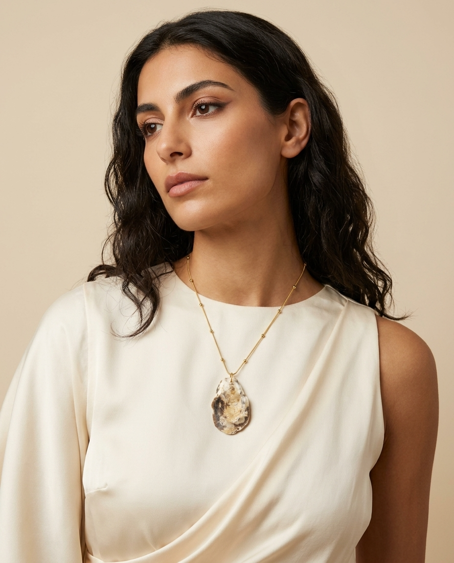 Quinn Pendant Necklace Ostella Shells