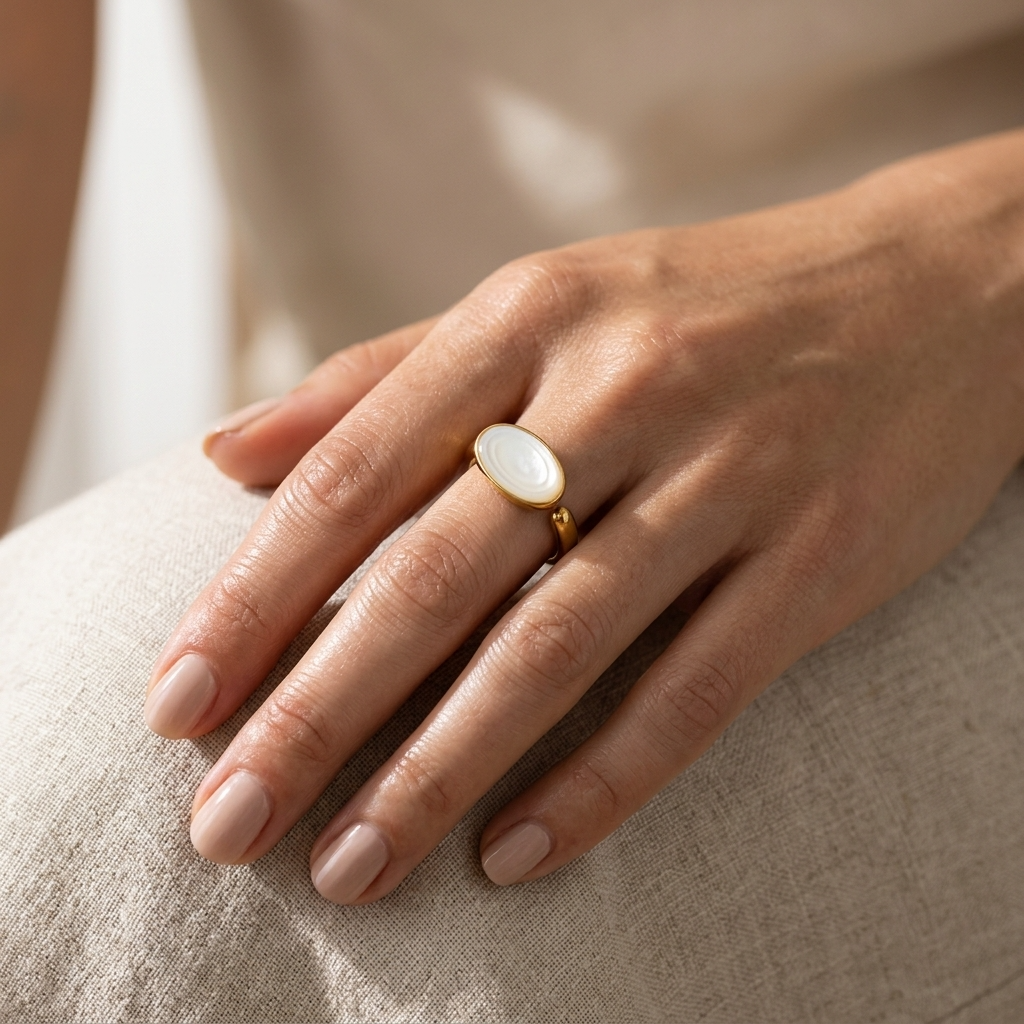 Ivory Ring Ostella Shells