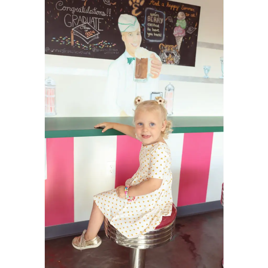 Lemon Shake Up All Day Twirl Dress for Kids