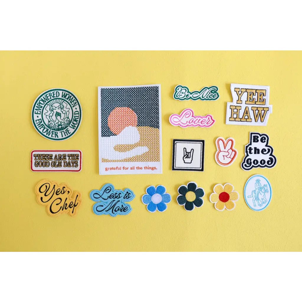 Less is More Iron-on Patches