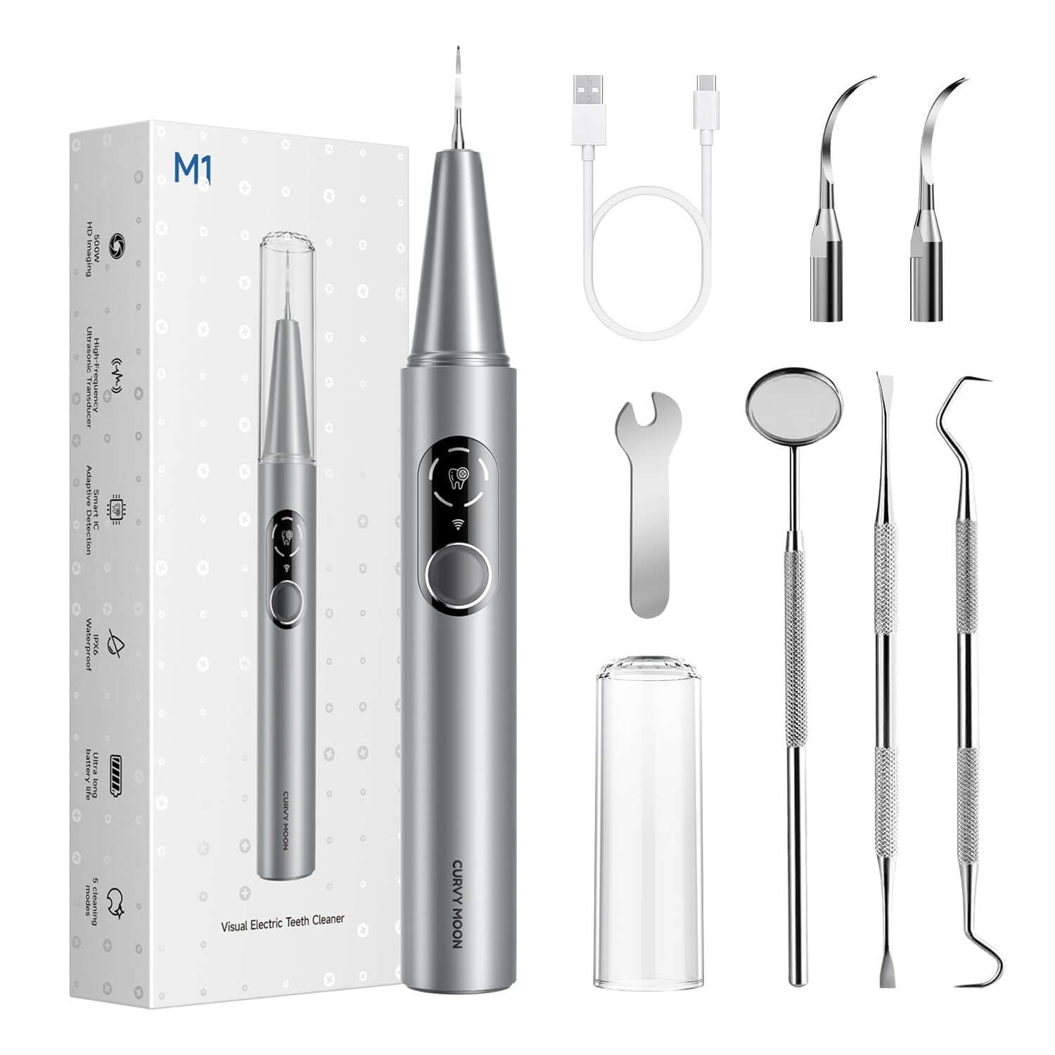 M1 Ultrasonic Tooth Cleaner | Professional Plaque & Tartar Removal