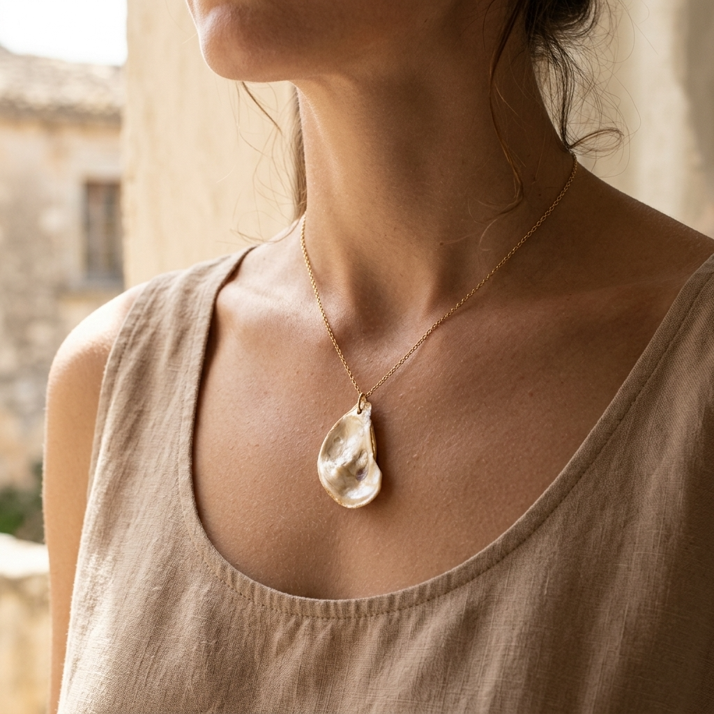 Lou Pendant Necklace Ostella Shells