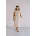 Day Dress with Shoulder Ties and Smocked Bodice