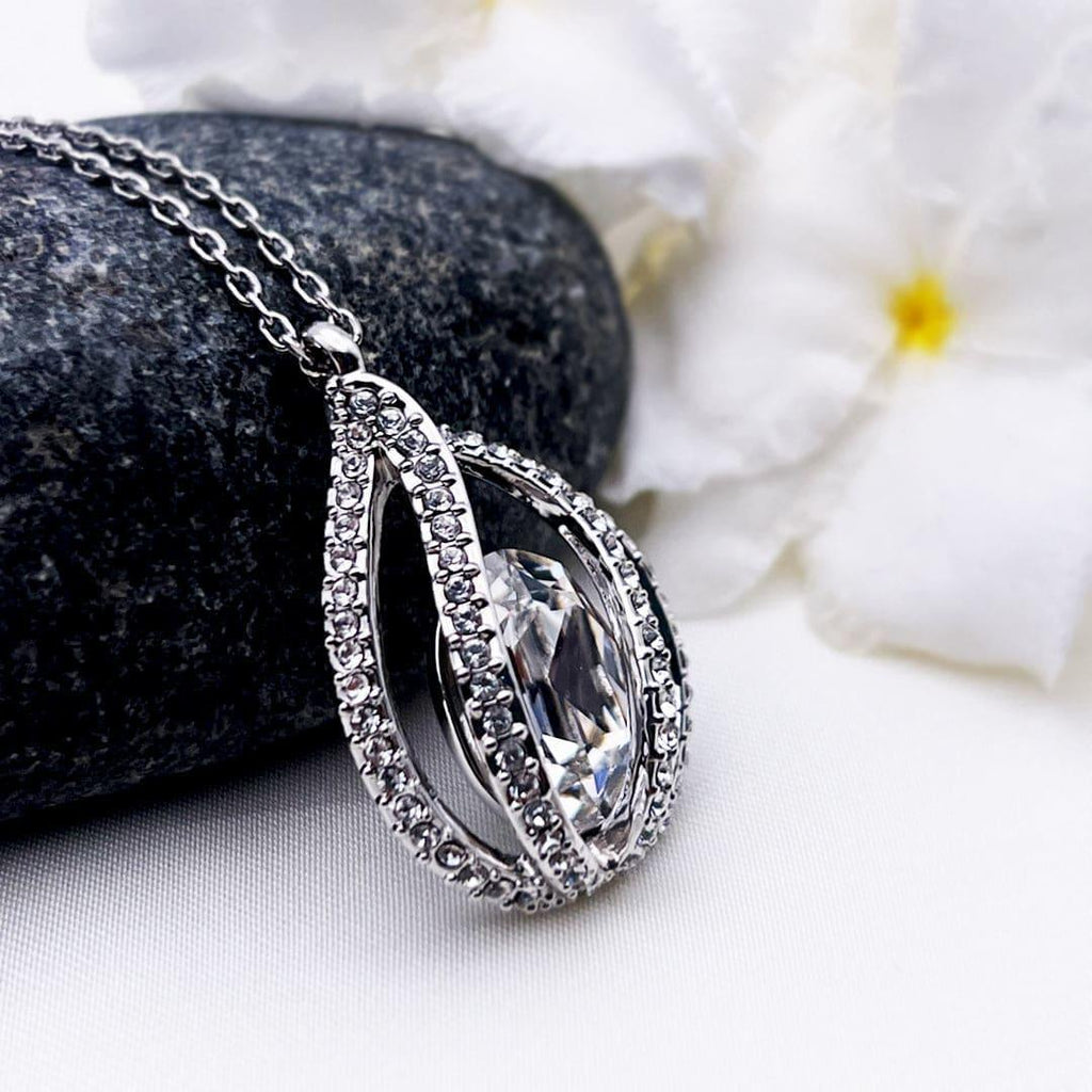 TRYNDI™ To My Beautiful Soulmate Birdcage Necklace With Authentic Swarovski Crystals