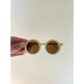 Round Retro Sunglasses for Kids | Ivory