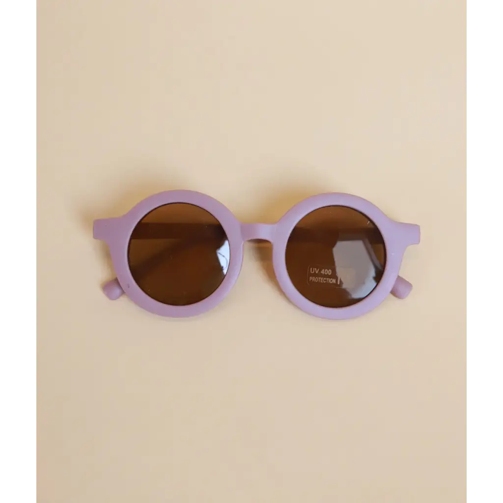 Round Retro Sunglasses for Kids | Ivory