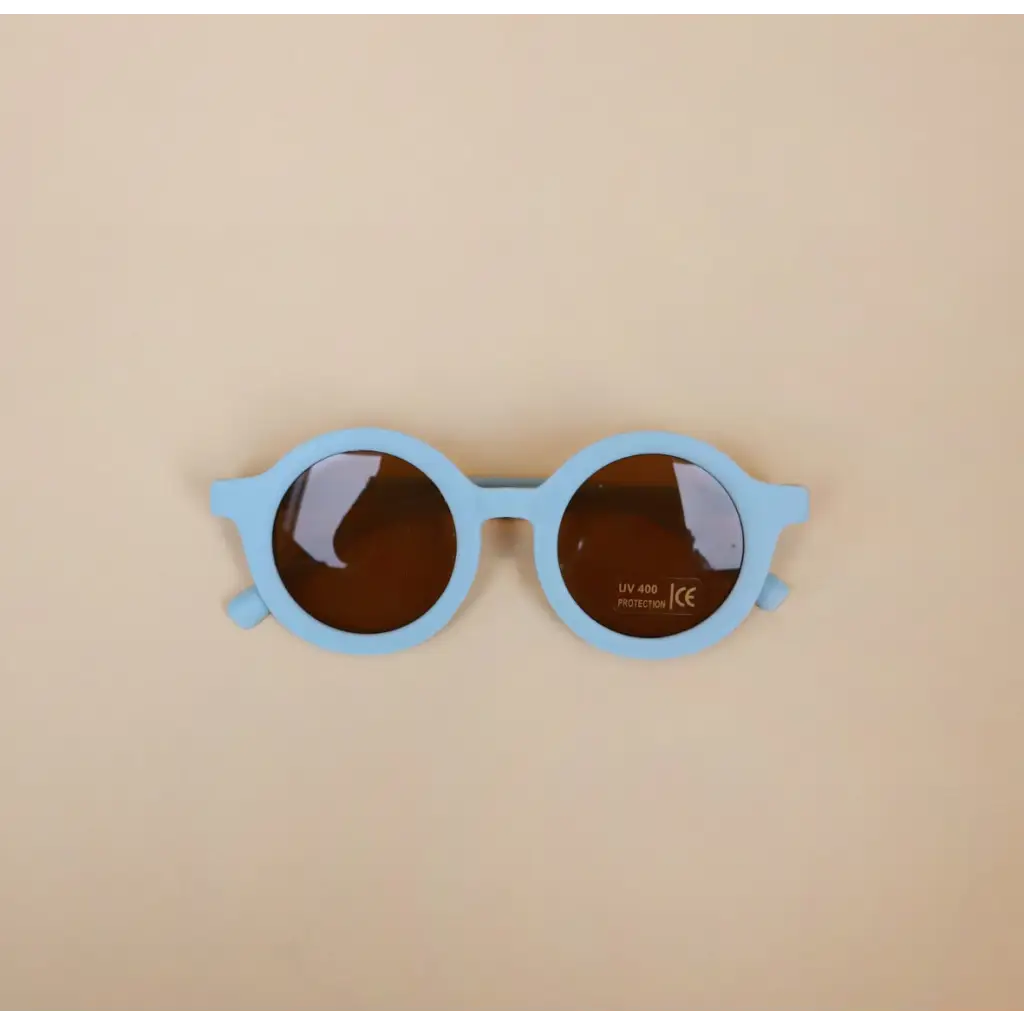 Round Retro Sunglasses for Kids | Ivory