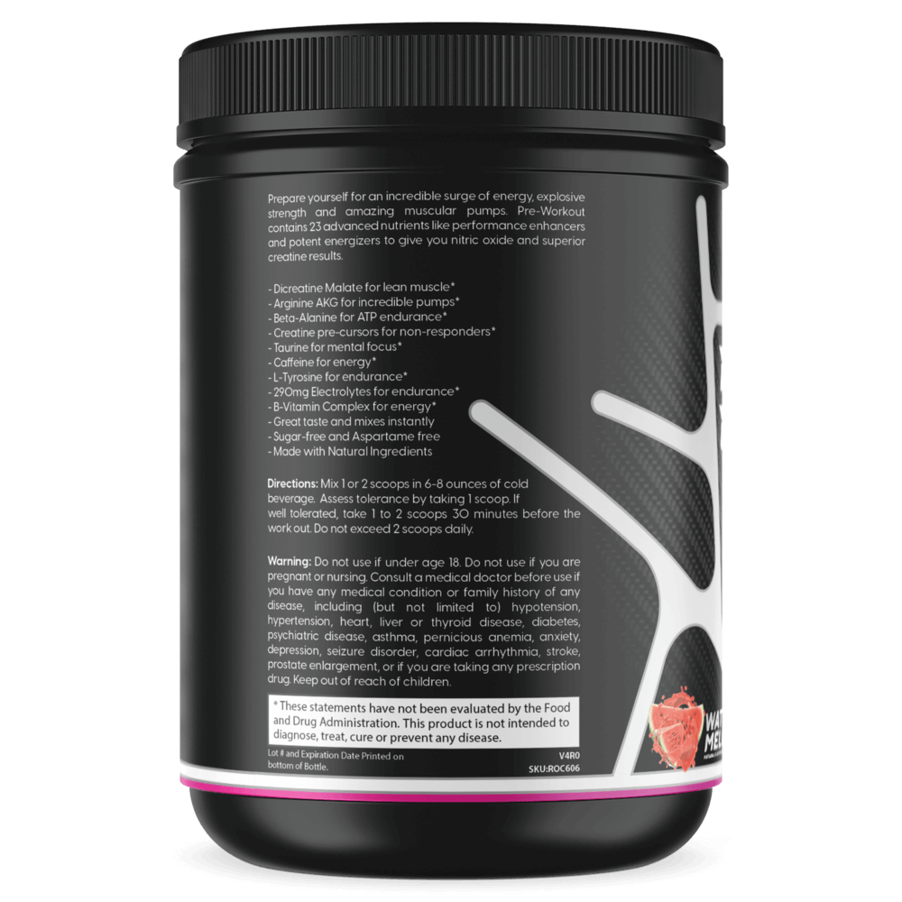 Ultra Concentrate Pre-Workout Watermelon | High Stimulant Energy & Focus | ONE ZTRIKE by ZNETICS Znetics